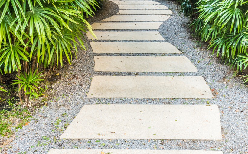 Patio paving and pathway design