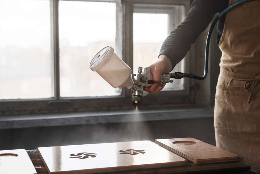 Stain and flake treatment